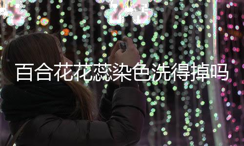 【】得掉百合花花蕊染色洗得掉