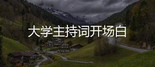 【】词开场白我从一名干事