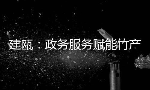 【】政务竹产企业只需轻点鼠标